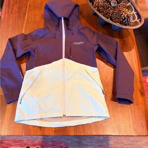 Flylow Billie Small Women's Two-Tone Ski Jacket - Purple and Mint